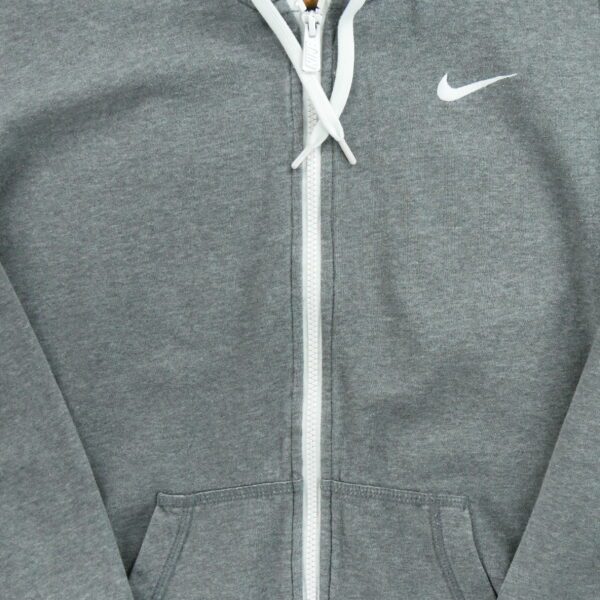 Sweat a capuche enfant manches longues gris Nike Motif chine Col Rond