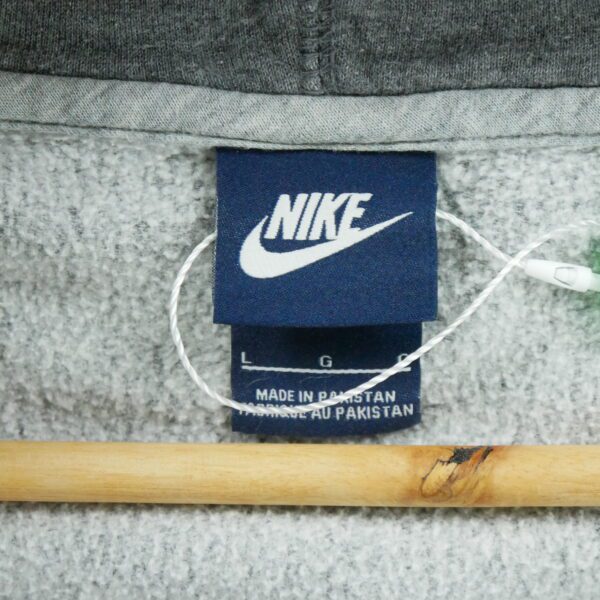 Sweat a capuche enfant manches longues gris Nike Motif chine Col Rond