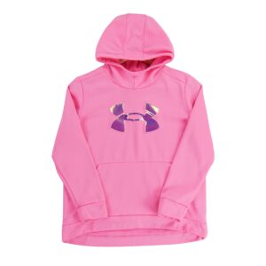 Sweat a capuche enfant manches longues rose Under Armour Col Rond