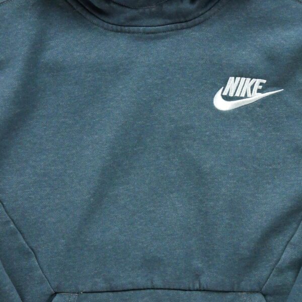Sweat a capuche femme manches longues gris Nike Motif chine Col Montant