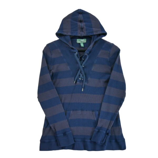 Sweat a capuche femme manches longues marine Polo Ralph Lauren Col Montant