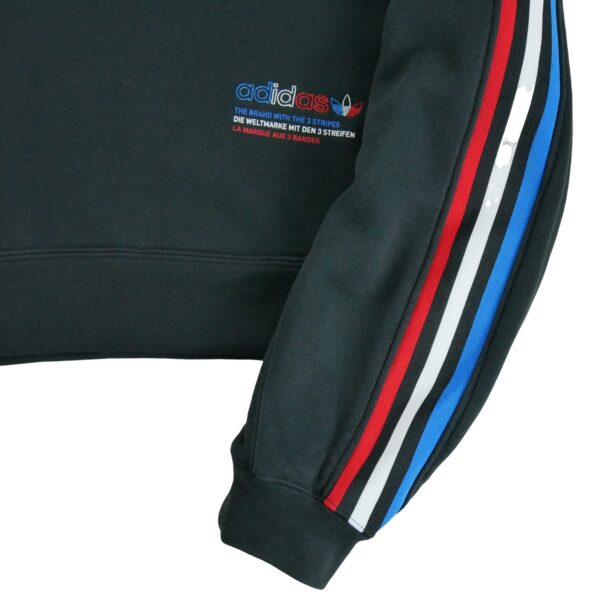 Sweat a capuche femme manches longues noir Adidas Col Rond