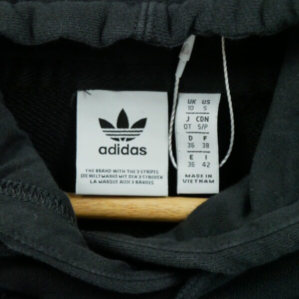 Sweat a capuche femme manches longues noir Adidas Col Rond