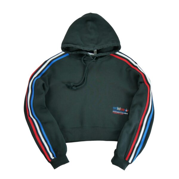 Sweat a capuche femme manches longues noir Adidas Col Rond