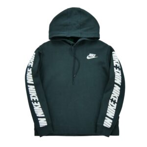 Sweat a capuche femme manches longues noir Nike Motif imprime Col Rond