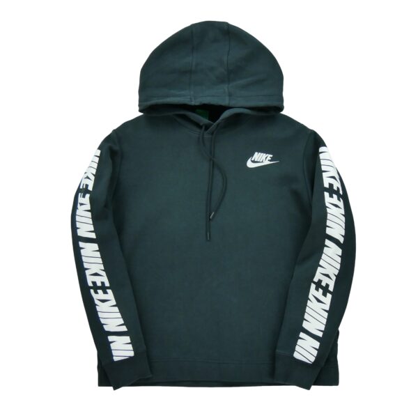 Sweat a capuche femme manches longues noir Nike Motif imprime Col Rond