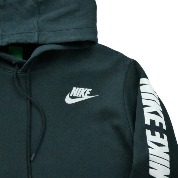 Sweat a capuche femme manches longues noir Nike Motif imprime Col Rond