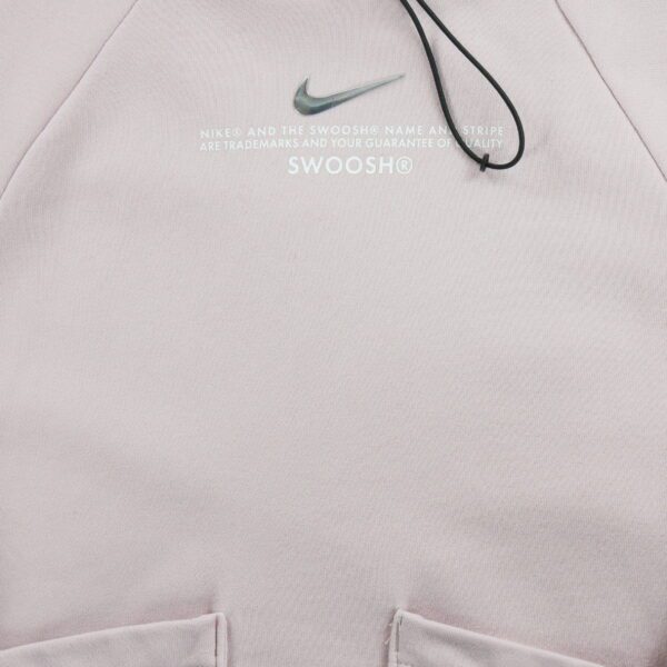 Sweat a capuche femme manches longues rose Nike Col Rond