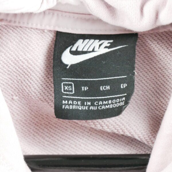 Sweat a capuche femme manches longues rose Nike Col Rond