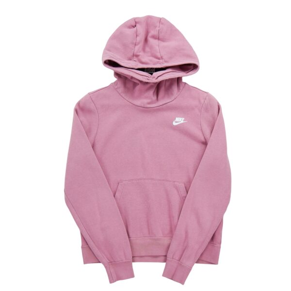 Sweat a capuche femme manches longues rose Nike Motif brode Col Montant