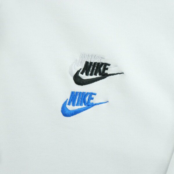 Sweat a capuche homme manches longues blanc Nike Col Rond