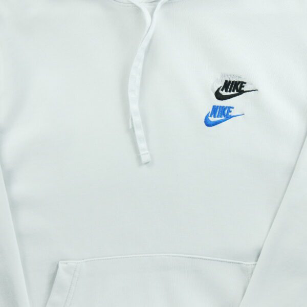 Sweat a capuche homme manches longues blanc Nike Col Rond