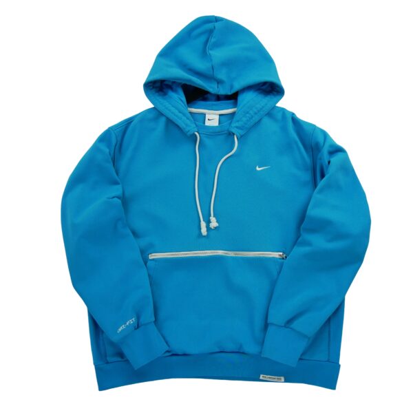 Sweat a capuche homme manches longues bleu Nike Col Rond
