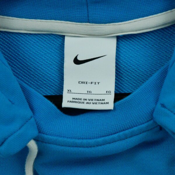 Sweat a capuche homme manches longues bleu Nike Col Rond