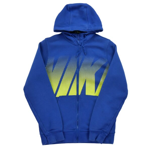 Sweat a capuche homme manches longues bleu Nike Motif imprime Col Montant