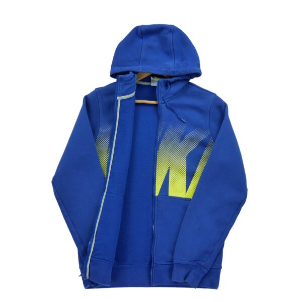 Sweat a capuche homme manches longues bleu Nike Motif imprime Col Montant