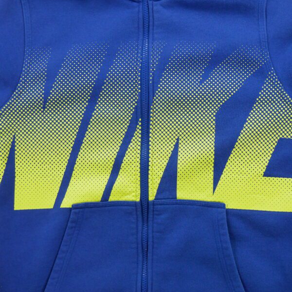 Sweat a capuche homme manches longues bleu Nike Motif imprime Col Montant