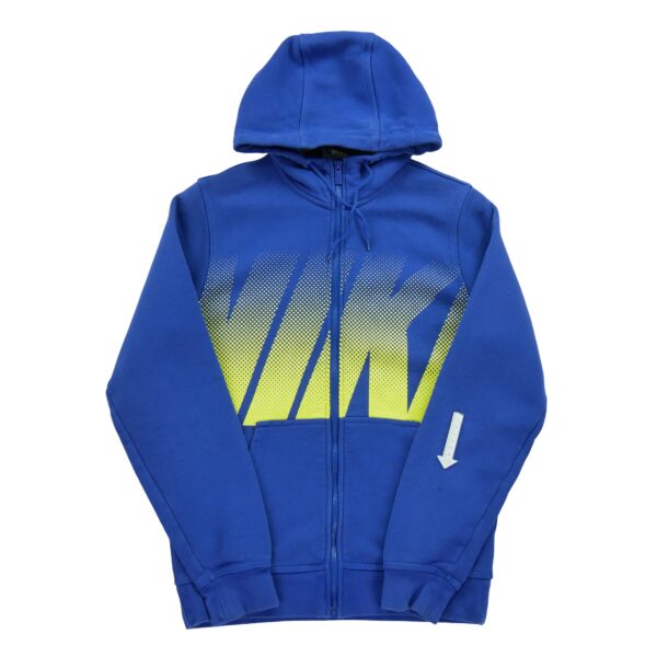 Sweat a capuche homme manches longues bleu Nike Motif imprime Col Montant