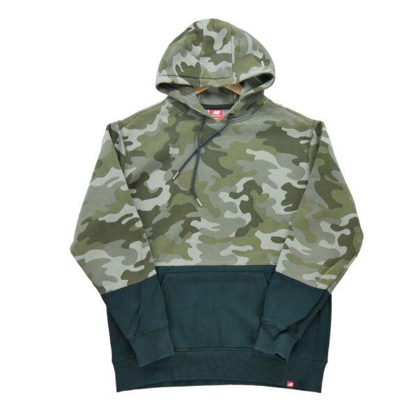 Sweat a capuche homme manches longues camouflage New Balance Motif a motifs Col Rond