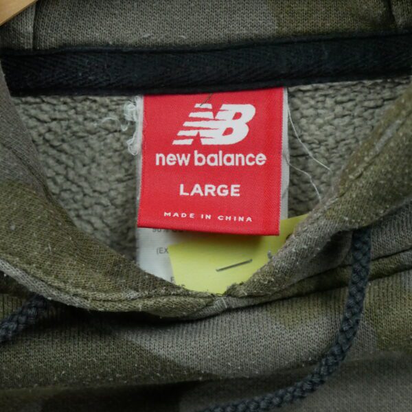 Sweat a capuche homme manches longues camouflage New Balance Motif a motifs Col Rond
