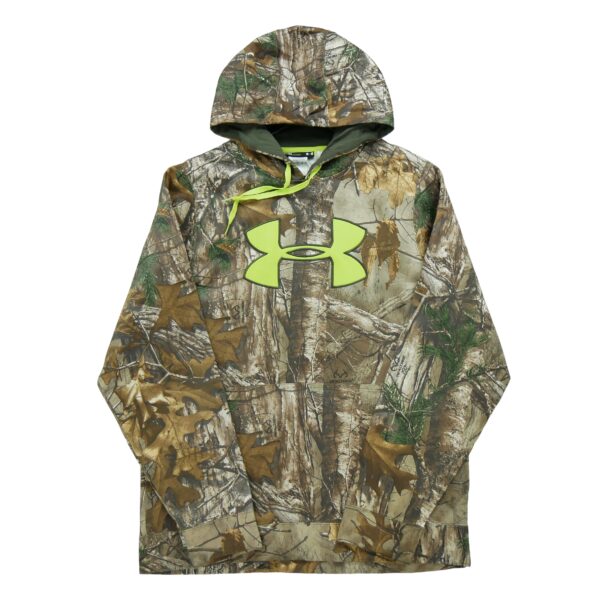 Sweat a capuche homme manches longues camouflage Under Armour Motif a motifs Col Rond