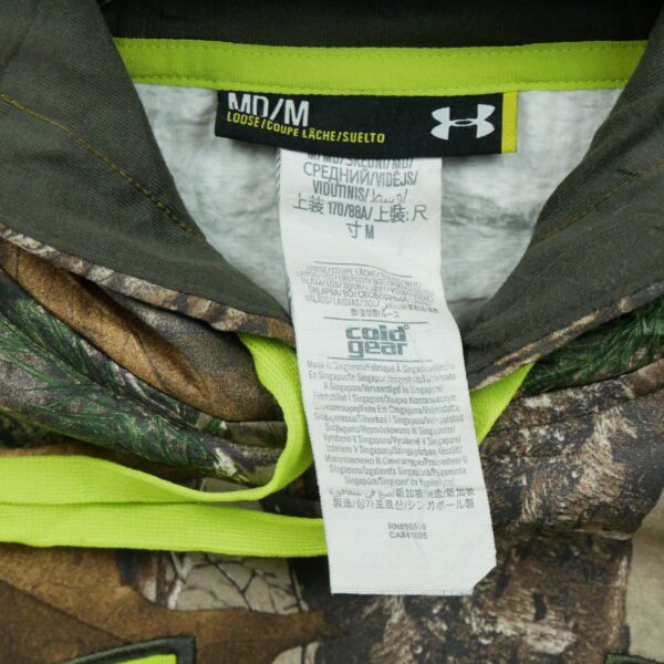 Sweat a capuche homme manches longues camouflage Under Armour Motif a motifs Col Rond