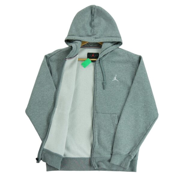 Sweat a capuche homme manches longues gris Jordan Motif chine Col Rond