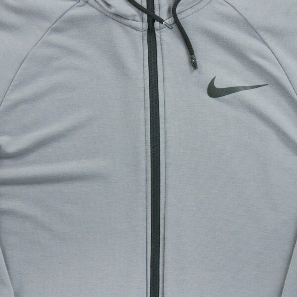 Sweat a capuche homme manches longues gris Nike Col Montant