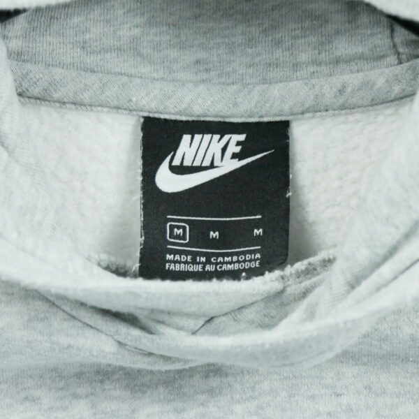 Sweat a capuche homme manches longues gris Nike Col Rond
