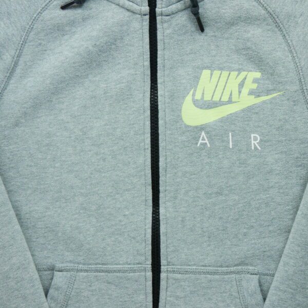 Sweat a capuche homme manches longues gris Nike Motif chine Col Montant