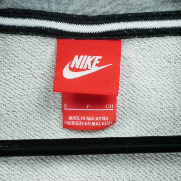Sweat a capuche homme manches longues gris Nike Motif chine Col Montant