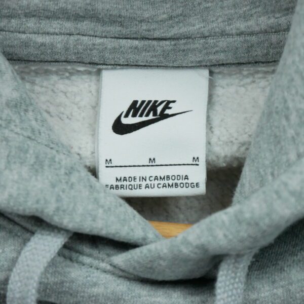 Sweat a capuche homme manches longues gris Nike Motif chine Col Rond