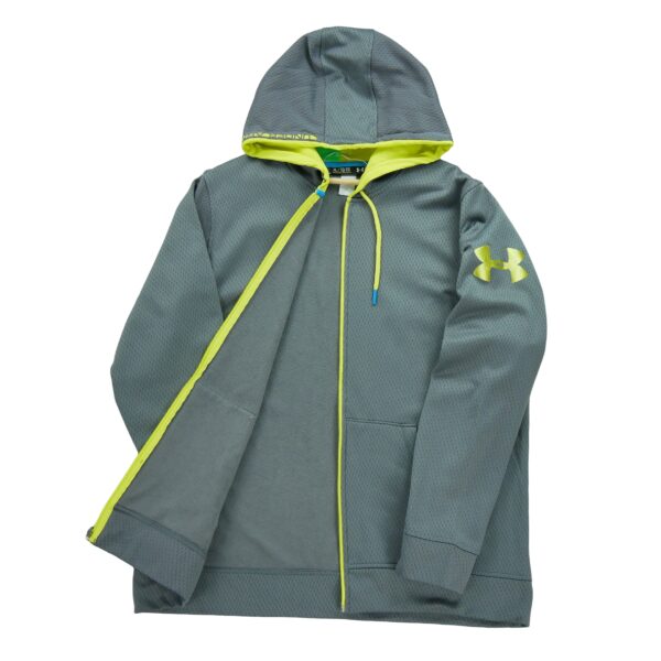 Sweat a capuche homme manches longues gris Under Armour Motif a motifs Col Rond