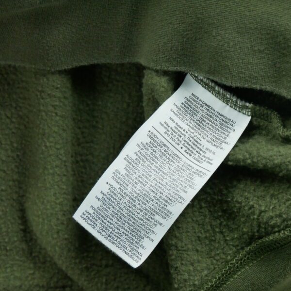 Sweat a capuche homme manches longues kaki Nike Col Rond