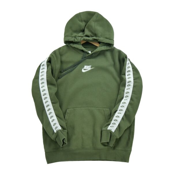 Sweat a capuche homme manches longues kaki Nike Col Rond