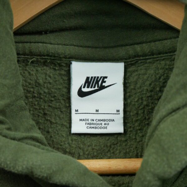 Sweat a capuche homme manches longues kaki Nike Col Rond