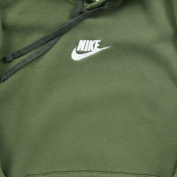 Sweat a capuche homme manches longues kaki Nike Col Rond