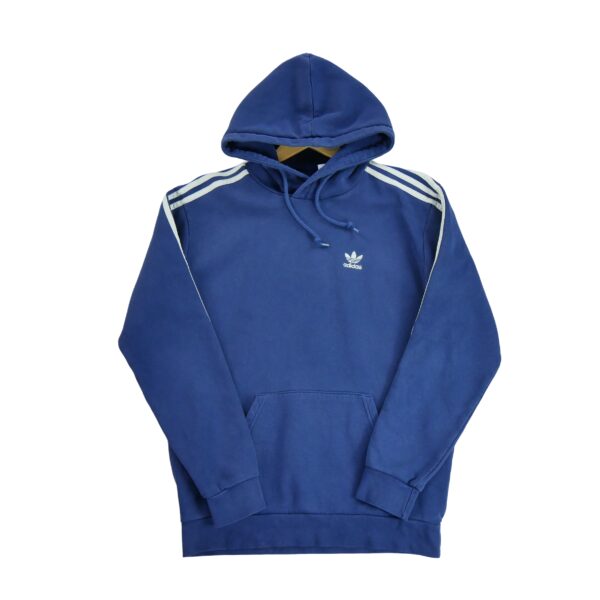 Sweat a capuche homme manches longues marine Adidas Col Rond