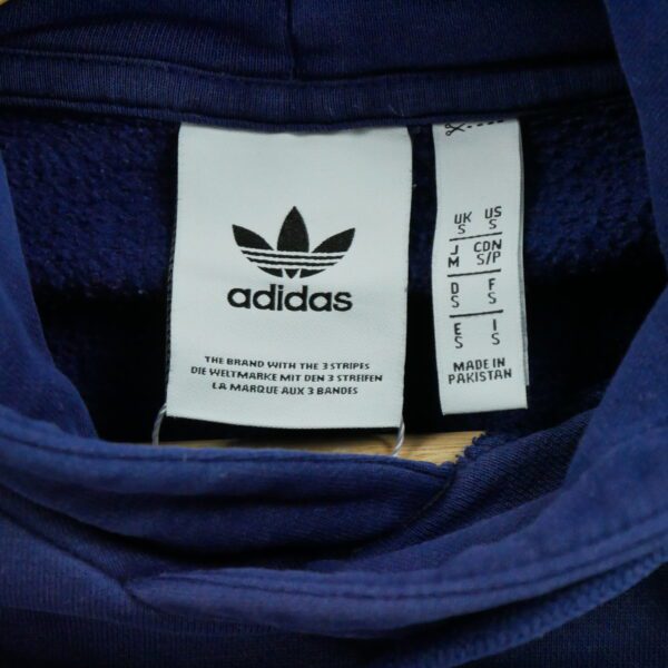 Sweat a capuche homme manches longues marine Adidas Col Rond