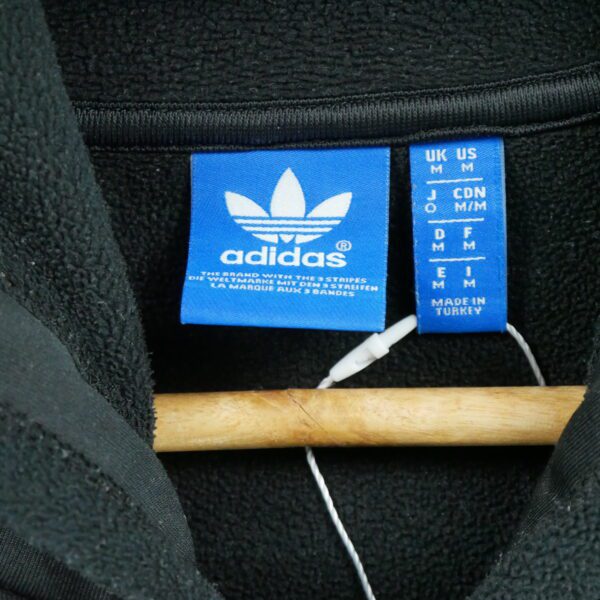 Sweat a capuche homme manches longues noir Adidas Col Montant
