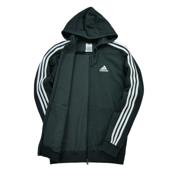 Sweat a capuche homme manches longues noir Adidas Col Rond