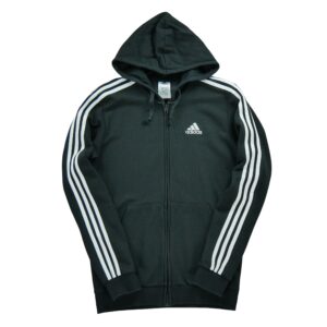 Sweat a capuche homme manches longues noir Adidas Col Rond