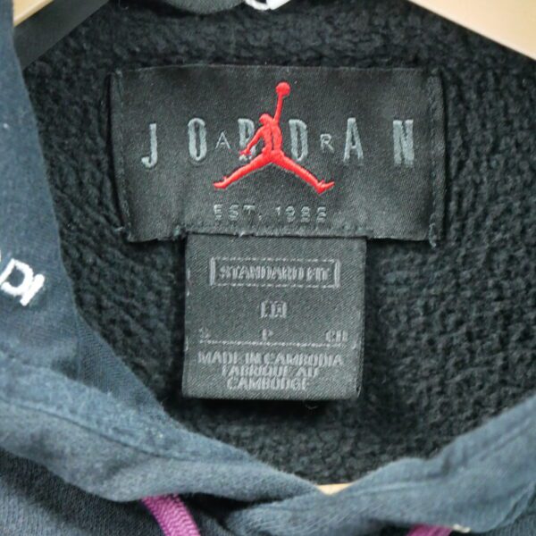 Sweat a capuche homme manches longues noir Jordan Col Rond