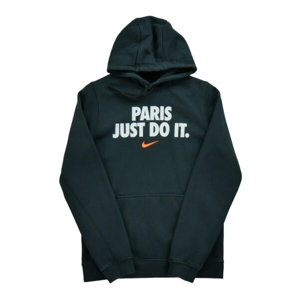Sweat a capuche homme manches longues noir Nike Motif imprime Col Rond