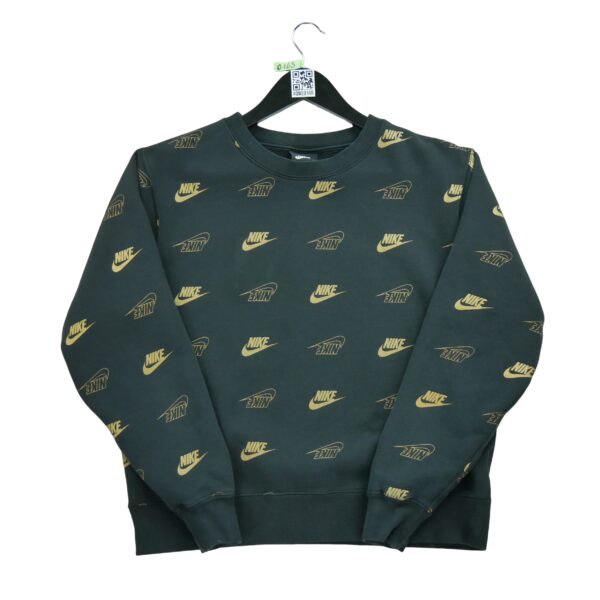 Sweat a capuche homme manches longues noir Nike Motif imprime Col Rond