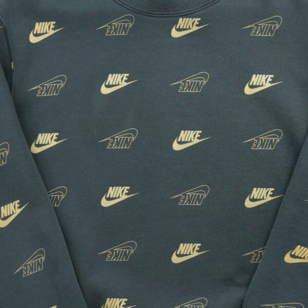 Sweat a capuche homme manches longues noir Nike Motif imprime Col Rond