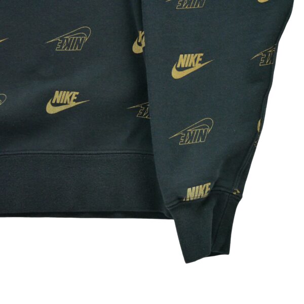 Sweat a capuche homme manches longues noir Nike Motif imprime Col Rond