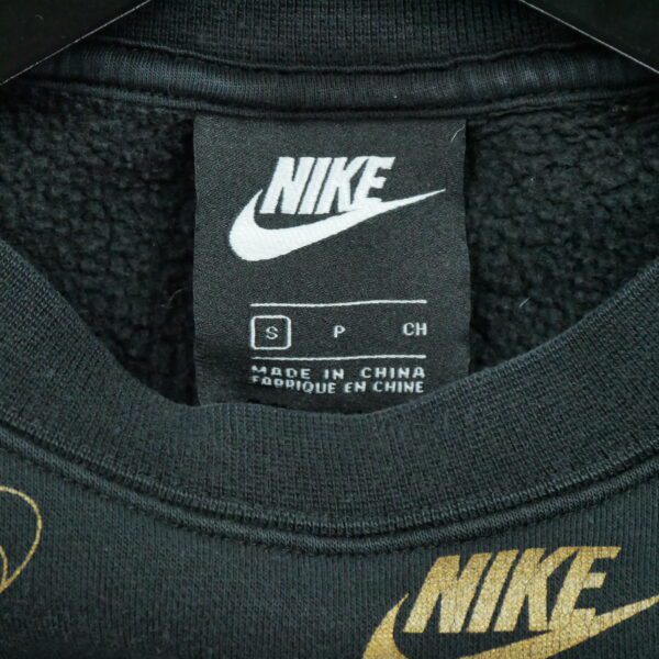 Sweat a capuche homme manches longues noir Nike Motif imprime Col Rond