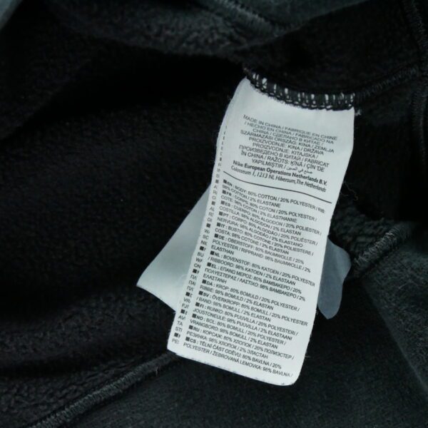 Sweat a capuche homme manches longues noir Nike Motif imprime Col Rond