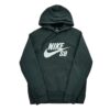 Sweat a capuche homme manches longues noir Nike Motif imprime Col Rond
